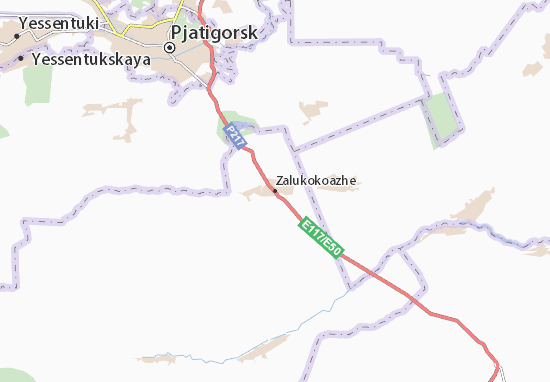 Karte Stadtplan Zalukokoazhe