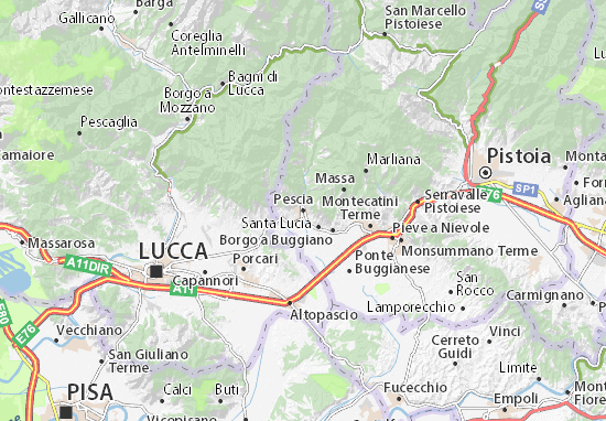 Pescia Map