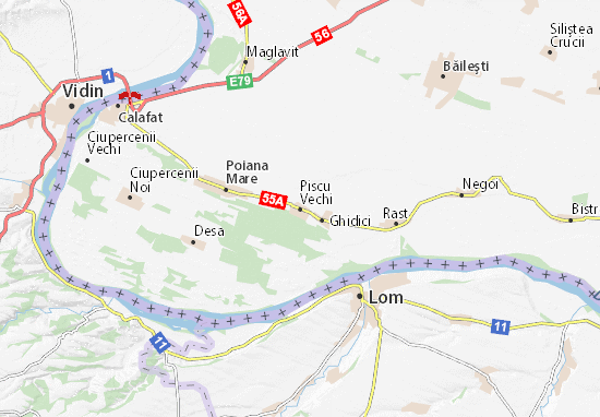 Karte Stadtplan Piscu Vechi