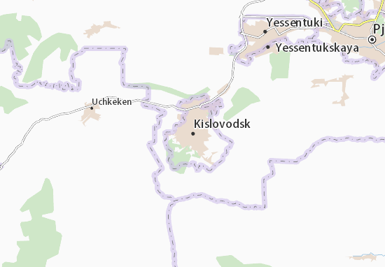 Mapa Kislovodsk