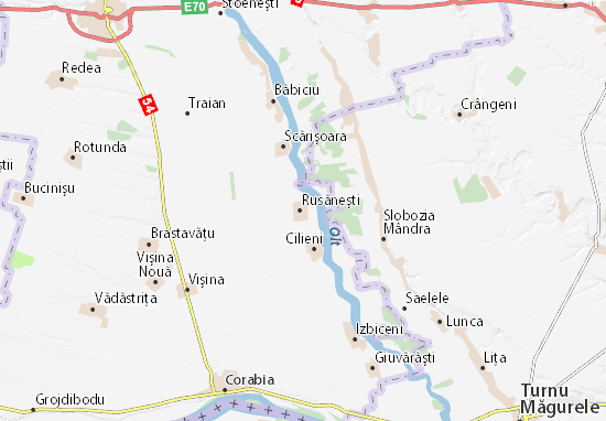 Rusăneşti Map