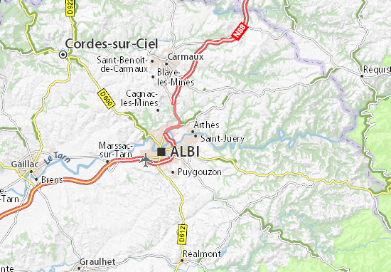 Mapa Saint-Juéry