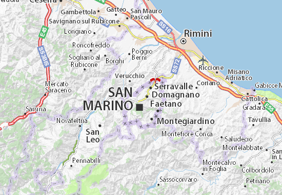 Karte Stadtplan Cailungo