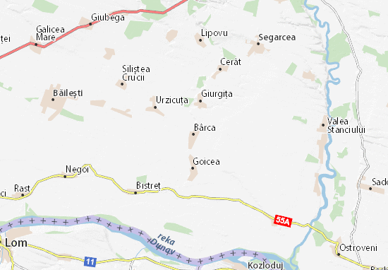 Karte Stadtplan Bârca