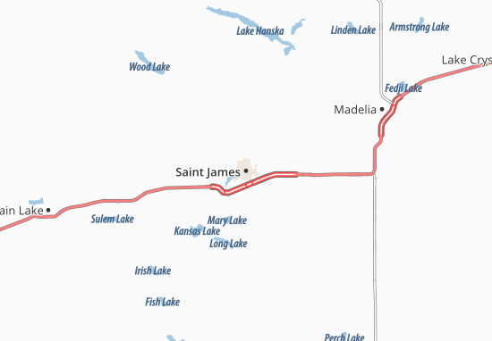Karte Stadtplan Saint James