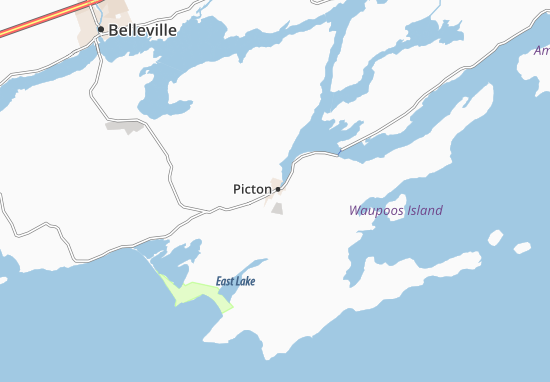 Karte Stadtplan Picton