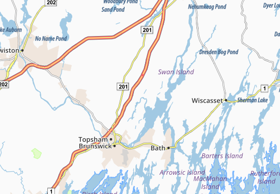 Bowdoinham Map