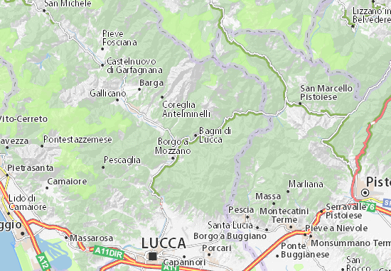 Mappe-Piantine Bagni di Lucca