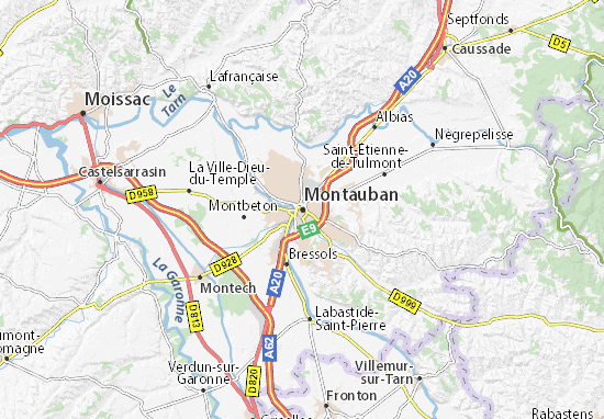 Carte-Plan Montauban