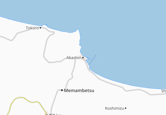 Kaart Plattegrond Abashiri