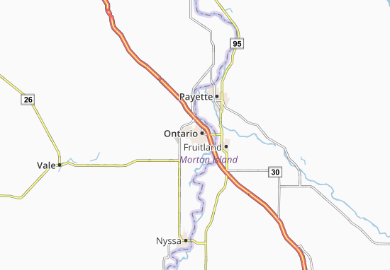 Karte Stadtplan Ontario