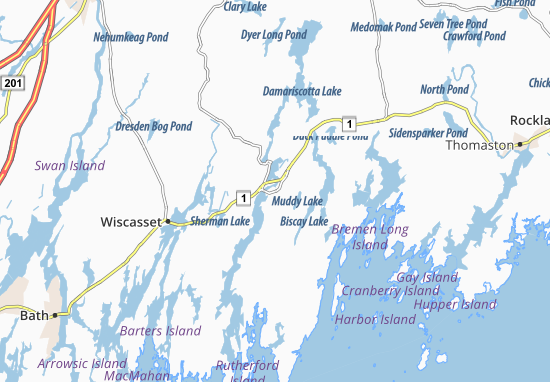 Damariscotta Map