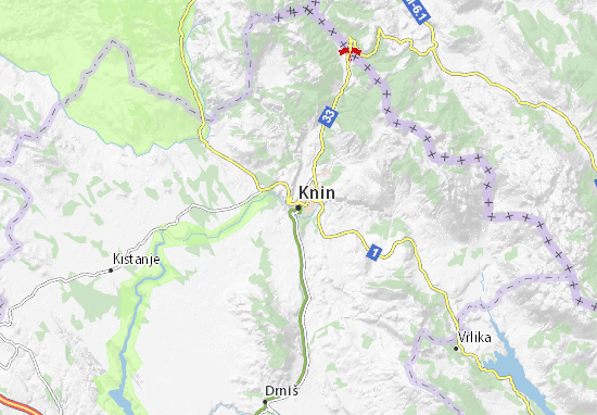 Mapa Knin