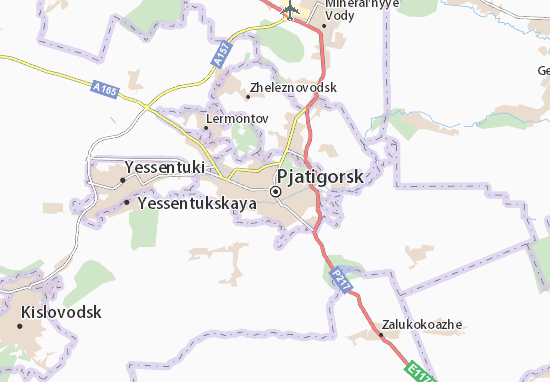 Karte Stadtplan Pjatigorsk