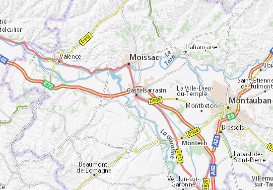 Castelsarrasin Map