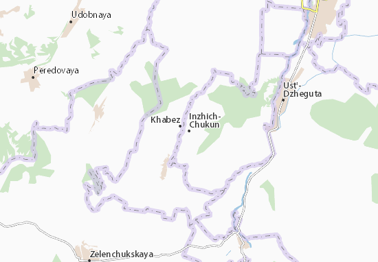 Karte Stadtplan Inzhich-Chukun