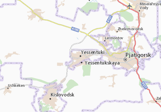 Karte Stadtplan Yessentuki
