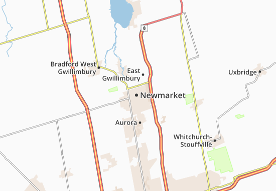 Kaart Plattegrond Newmarket