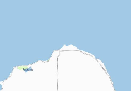 Mapa Pointe aux Barques