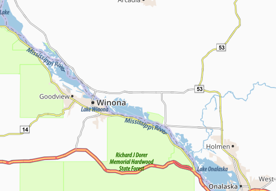 Mapa West Prairie