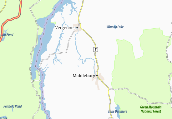 Karte Stadtplan Weybridge