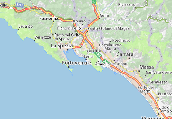 Mapa Lerici