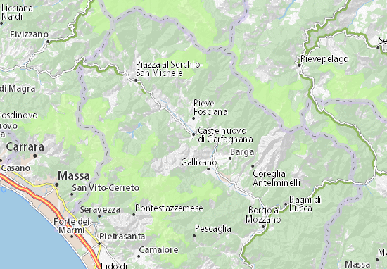 Castelnuovo di Garfagnana Map