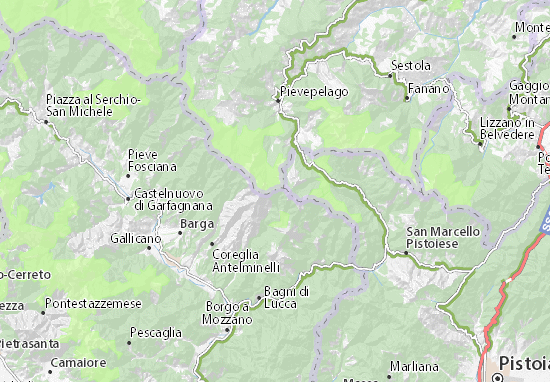 Karte Stadtplan Foce a Giovo