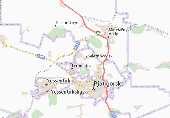 Mapa Zheleznovodsk
