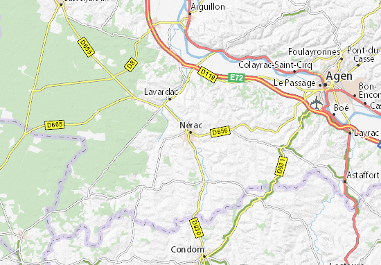 Nérac Map