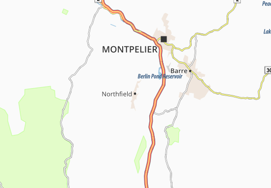 Karte Stadtplan Northfield
