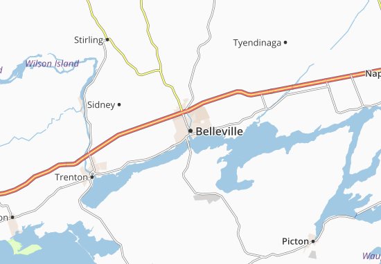 Karte Stadtplan Belleville