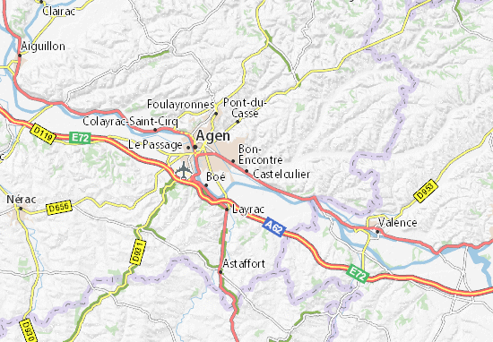 Castelculier Map