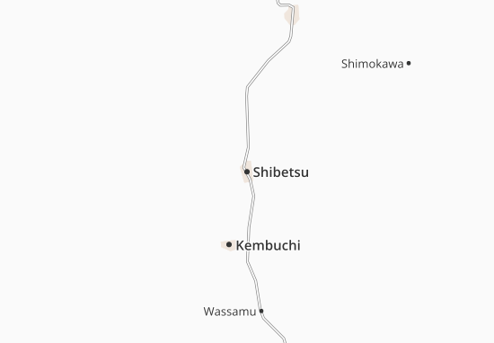 Karte Stadtplan Shibetsu