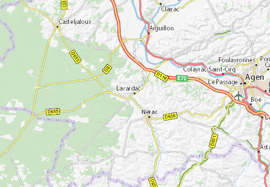 Lavardac Map