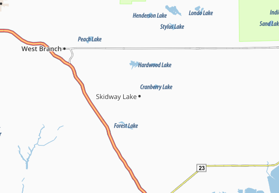 Skidway Lake Map