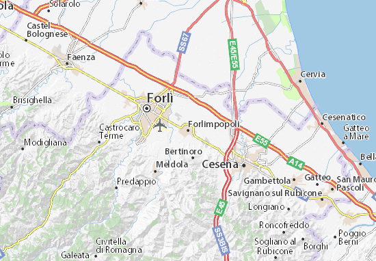 Karte Stadtplan Forlimpopoli