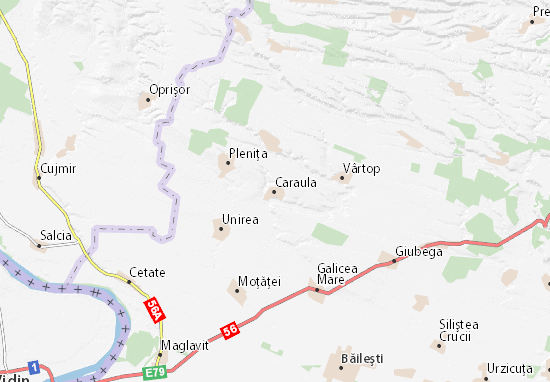 Karte Stadtplan Caraula