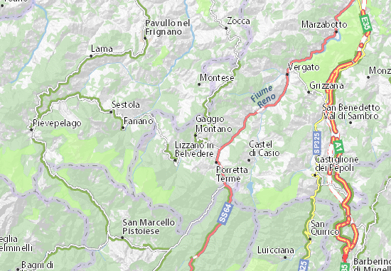 Gaggio Montano Map