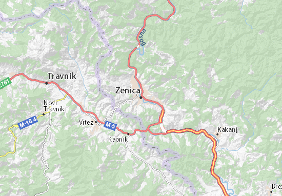 Mapa Zenica