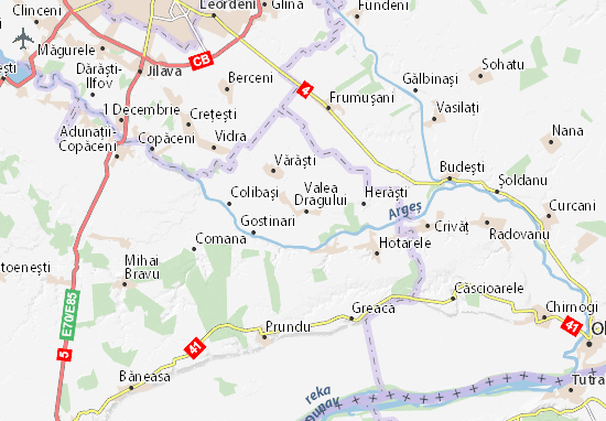 Mapa Plano Valea Dragului