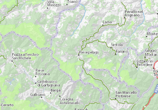 Pievepelago Map