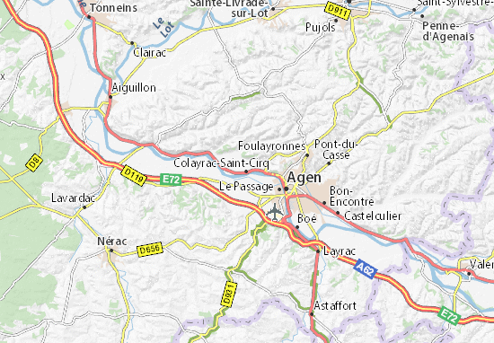 Colayrac-Saint-Cirq Map