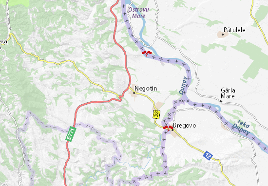 Karte Stadtplan Negotin