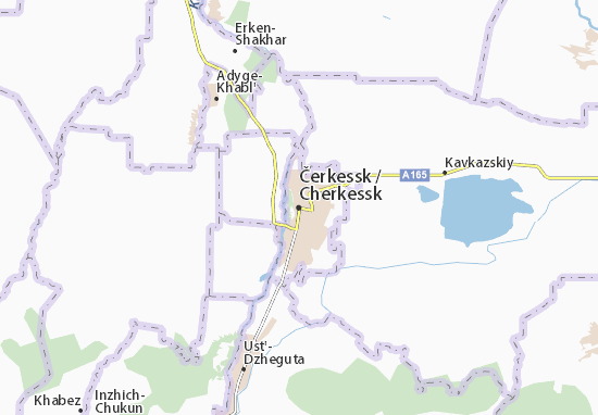 Mapa Čerkessk