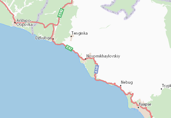 Kaart Plattegrond Novomikhaylovskiy
