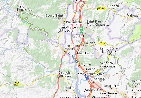 Carte-Plan Lamotte-du-Rhône