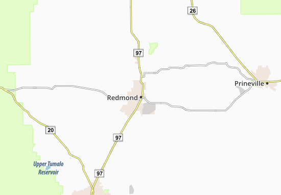 Kaart Plattegrond Redmond