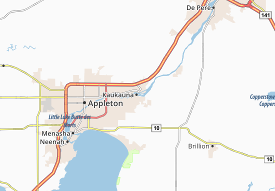Karte Stadtplan Kaukauna