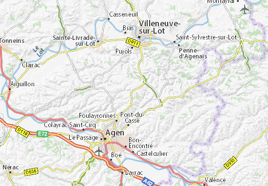 Kaart Plattegrond La Croix-Blanche
